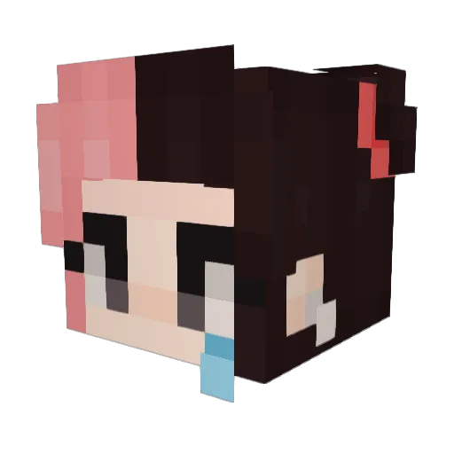 ReiraTheThing Minecraft avatar head, 3D render