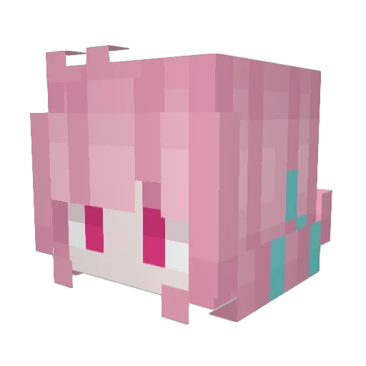ReisenUI Minecraft avatar head, 3D render