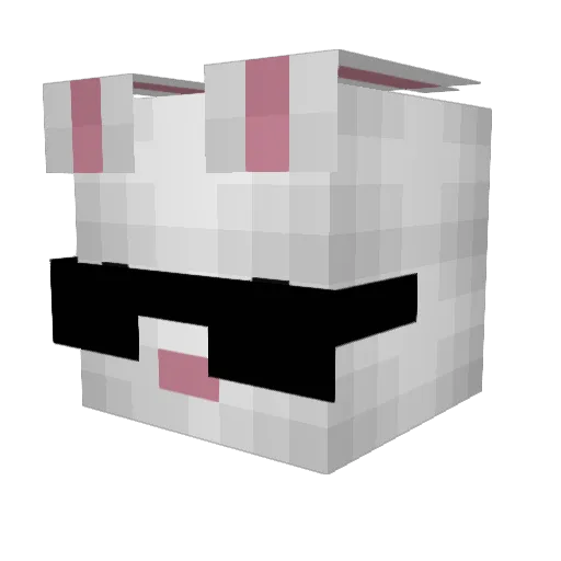Reisnutmann Minecraft avatar head, 3D render