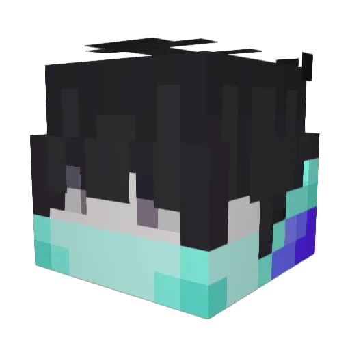 Reissack7 Minecraft avatar head, 3D render