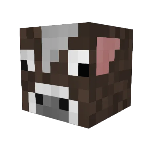 Reissikoff Minecraft avatar head, 3D render