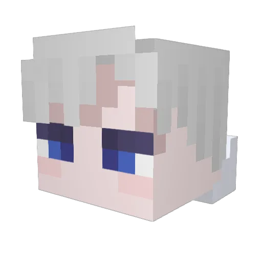 Reisutel Minecraft avatar head, 3D render