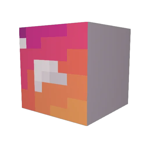 Reisweiseis Minecraft avatar head, 3D render