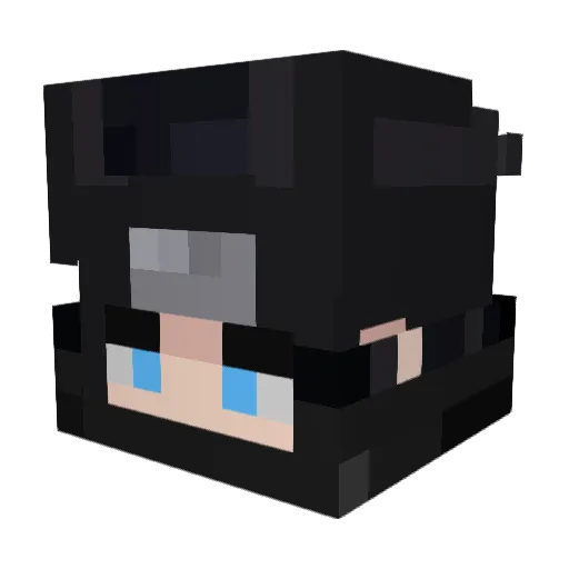 ReitsuQ Minecraft avatar head, 3D render