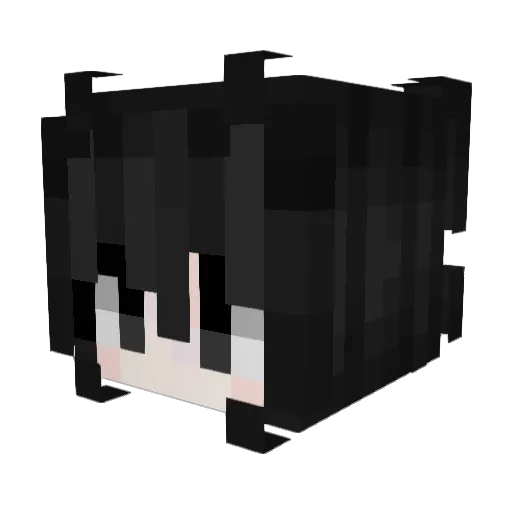 Reivangelion Minecraft avatar head, 3D render