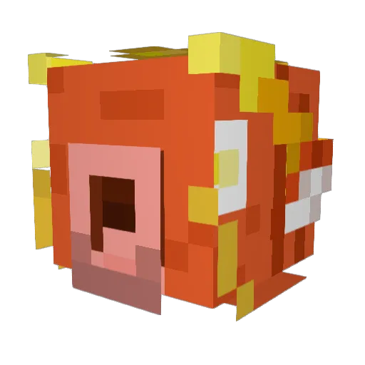 Reivaxkarp Minecraft avatar head, 3D render