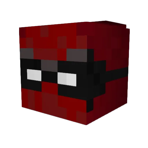 Reivyn Minecraft avatar head, 3D render