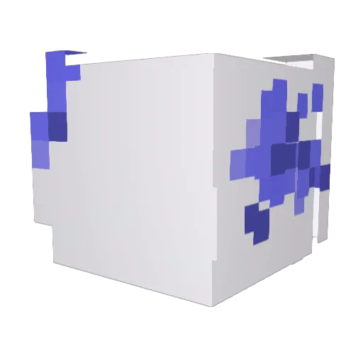 Reiwo Minecraft avatar head, 3D render