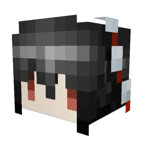 Reizi015 Minecraft avatar head, 3D render