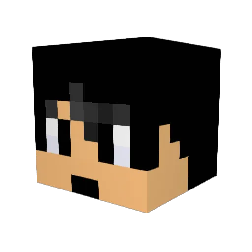 Reizi42 Minecraft avatar head, 3D render