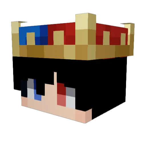 Reizzzzzz Minecraft avatar head, 3D render