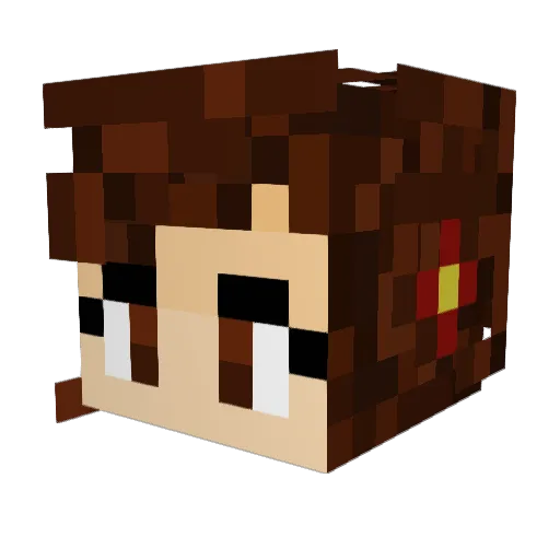 Rej2510 Minecraft avatar head, 3D render