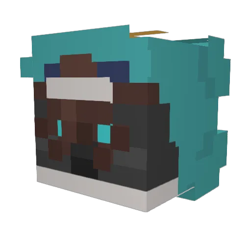 RejectedSugar Minecraft avatar head, 3D render
