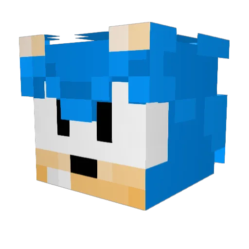 Rejjj Minecraft avatar head, 3D render