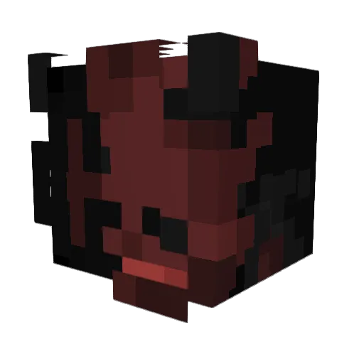 Rejpy Minecraft avatar head, 3D render