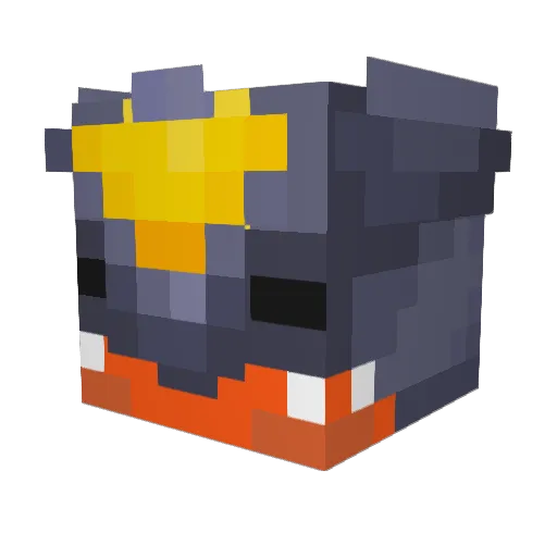 Rejuu_ Minecraft avatar head, 3D render