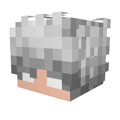 RekTKuro Minecraft avatar head, 3D render
