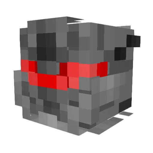Rekahol Minecraft avatar head, 3D render