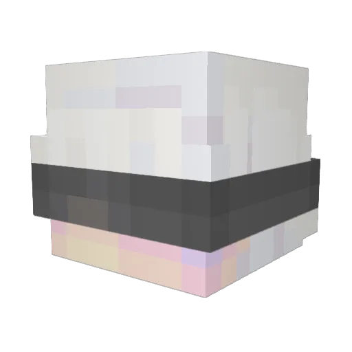 Rekd Minecraft avatar head, 3D render