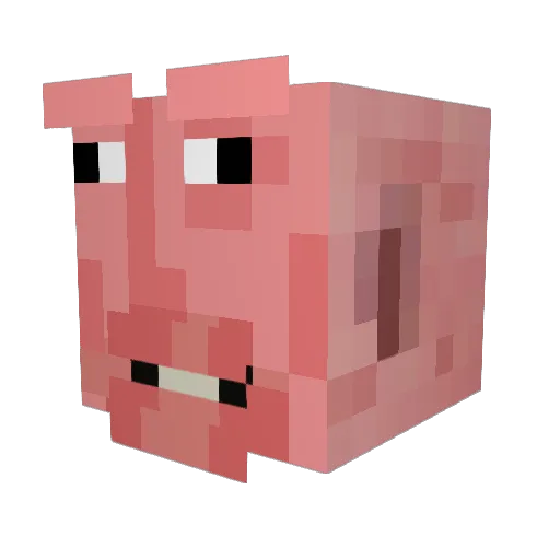 Rekiyo Minecraft avatar head, 3D render