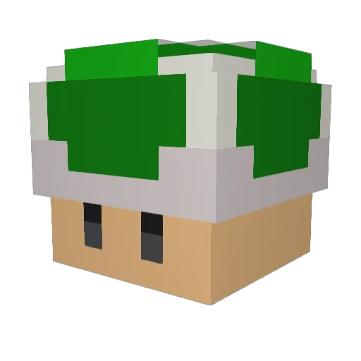 Rekking Minecraft avatar head, 3D render