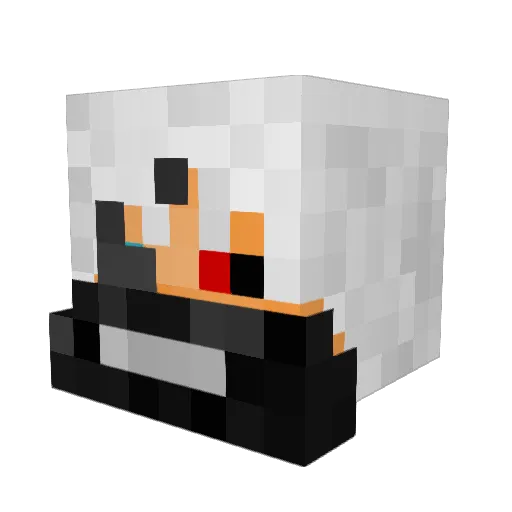 Rekkroy Minecraft avatar head, 3D render