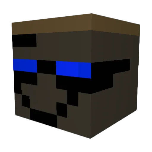 Rekksimus Minecraft avatar head, 3D render
