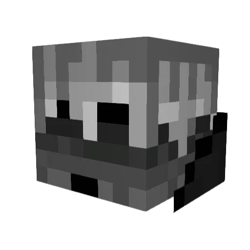 RekkyNova Minecraft avatar head, 3D render