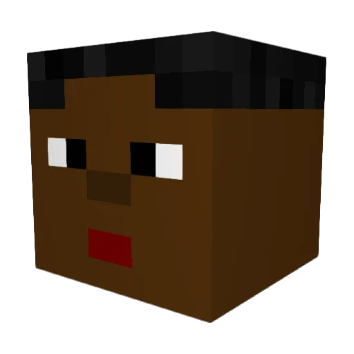 Reklaw53 Minecraft avatar head, 3D render