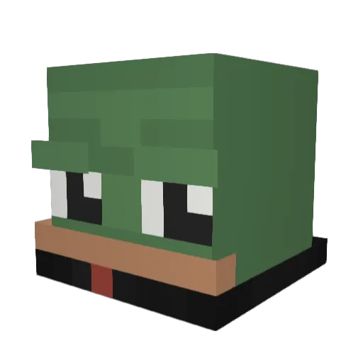 Rekoks Minecraft avatar head, 3D render