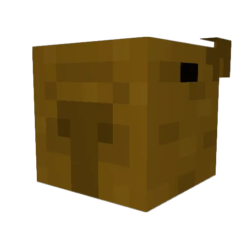 RekpxkMC Minecraft avatar head, 3D render