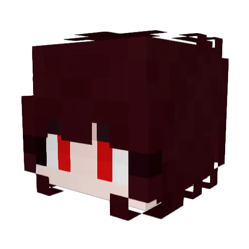 Rekrada Minecraft avatar head, 3D render