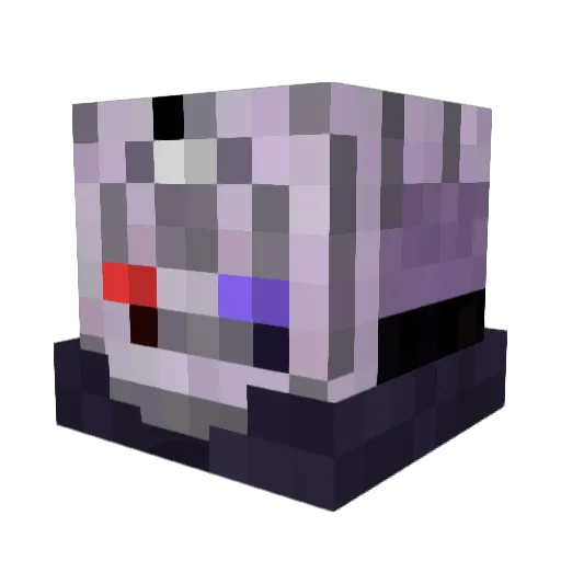 Rekt0s Minecraft avatar head, 3D render