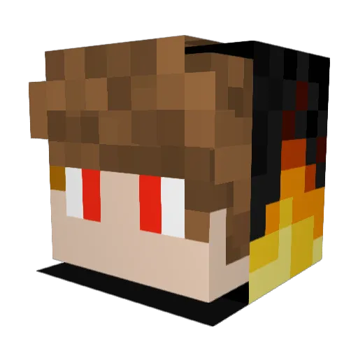 RektByTheBus Minecraft avatar head, 3D render