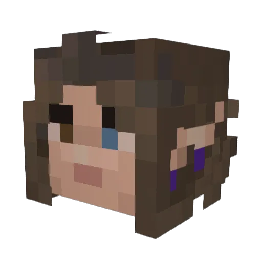 RektByVenuS Minecraft avatar head, 3D render