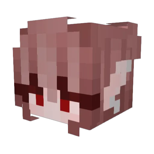 Rekus89 Minecraft avatar head, 3D render