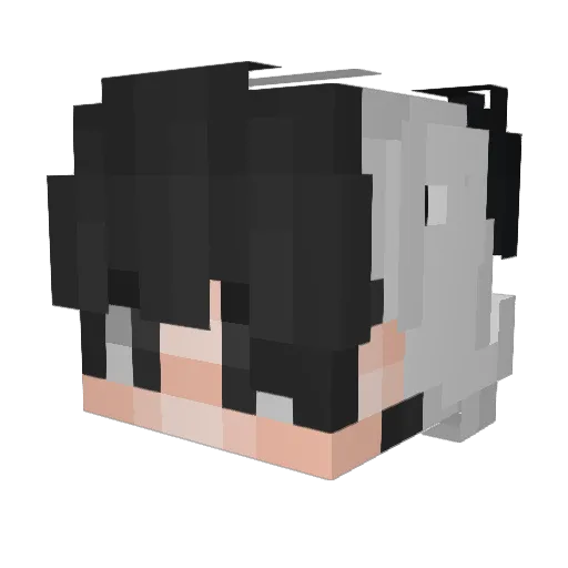 Rekzyed Minecraft avatar head, 3D render