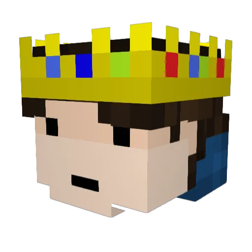 Rel_LXIX Minecraft avatar head, 3D render