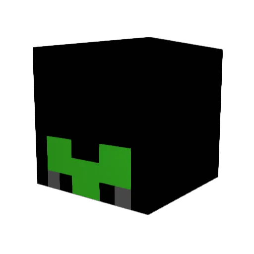 Relagion Minecraft avatar head, 3D render