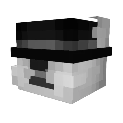 Relaquent Minecraft avatar head, 3D render