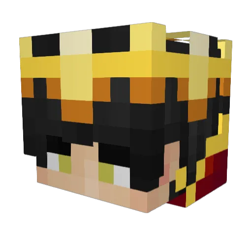 Relavico97 Minecraft avatar head, 3D render