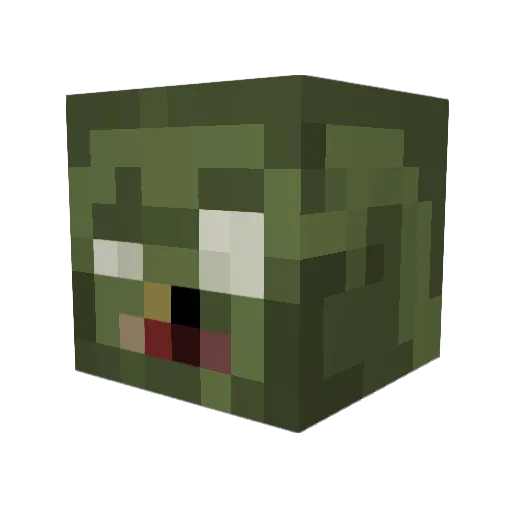Relax1234 Minecraft avatar head, 3D render