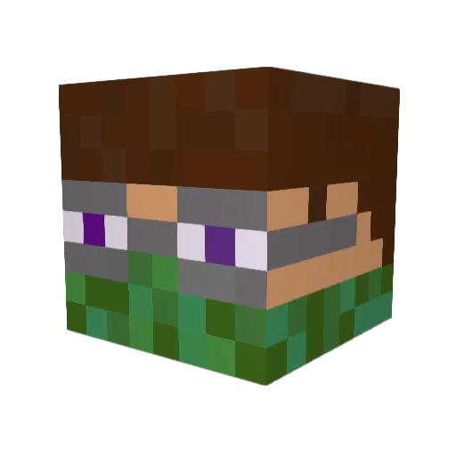 Relax_Randy Minecraft avatar head, 3D render