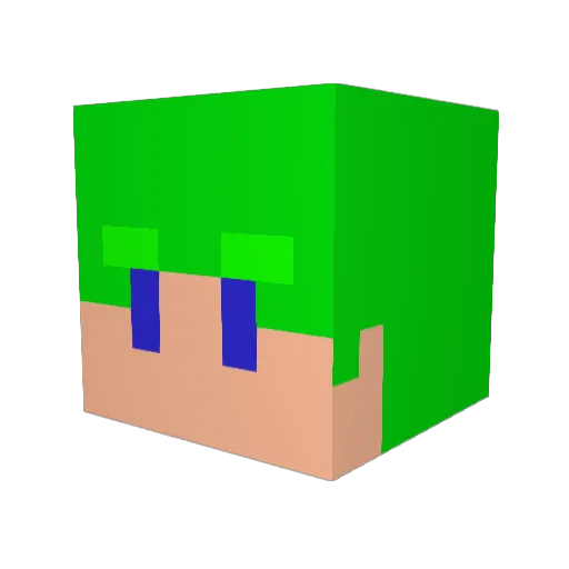 Relaxtte21 Minecraft avatar head, 3D render