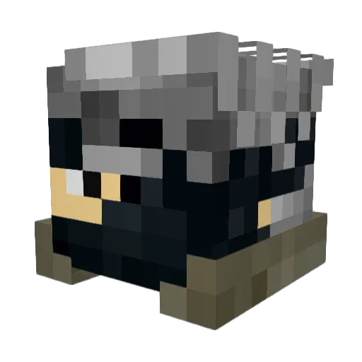 Relayx91 Minecraft avatar head, 3D render