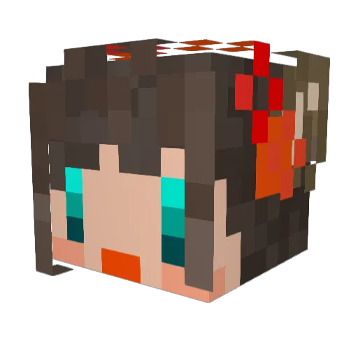 Relco Minecraft avatar head, 3D render