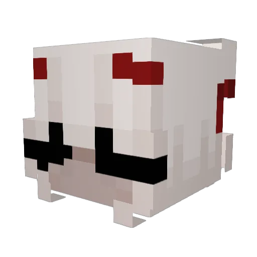 Reldwerg Minecraft avatar head, 3D render