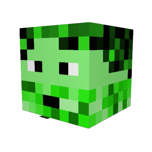 Releca52 Minecraft avatar head, 3D render