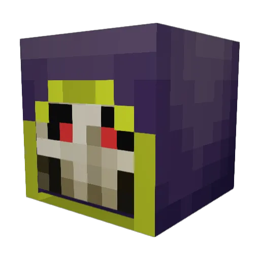 Relentless8698 Minecraft avatar head, 3D render