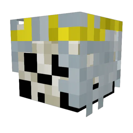 Reless64 Minecraft avatar head, 3D render